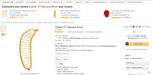 Banana slicer