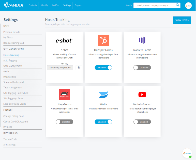 Form and Video Tracking