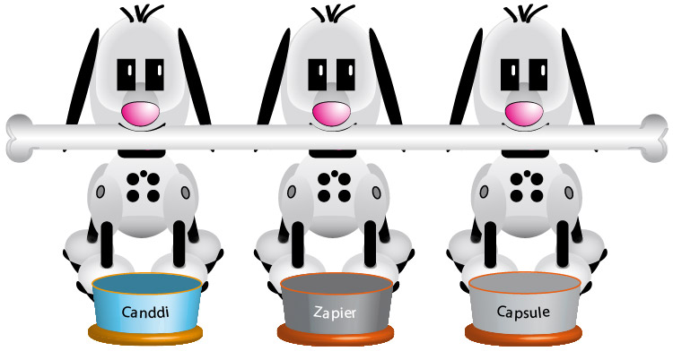CANDDi, Zapier and Capsule